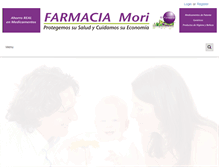 Tablet Screenshot of farmaciasmori.com